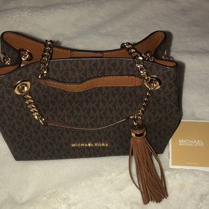 Michael Kors Handbag (Brown), used only once.